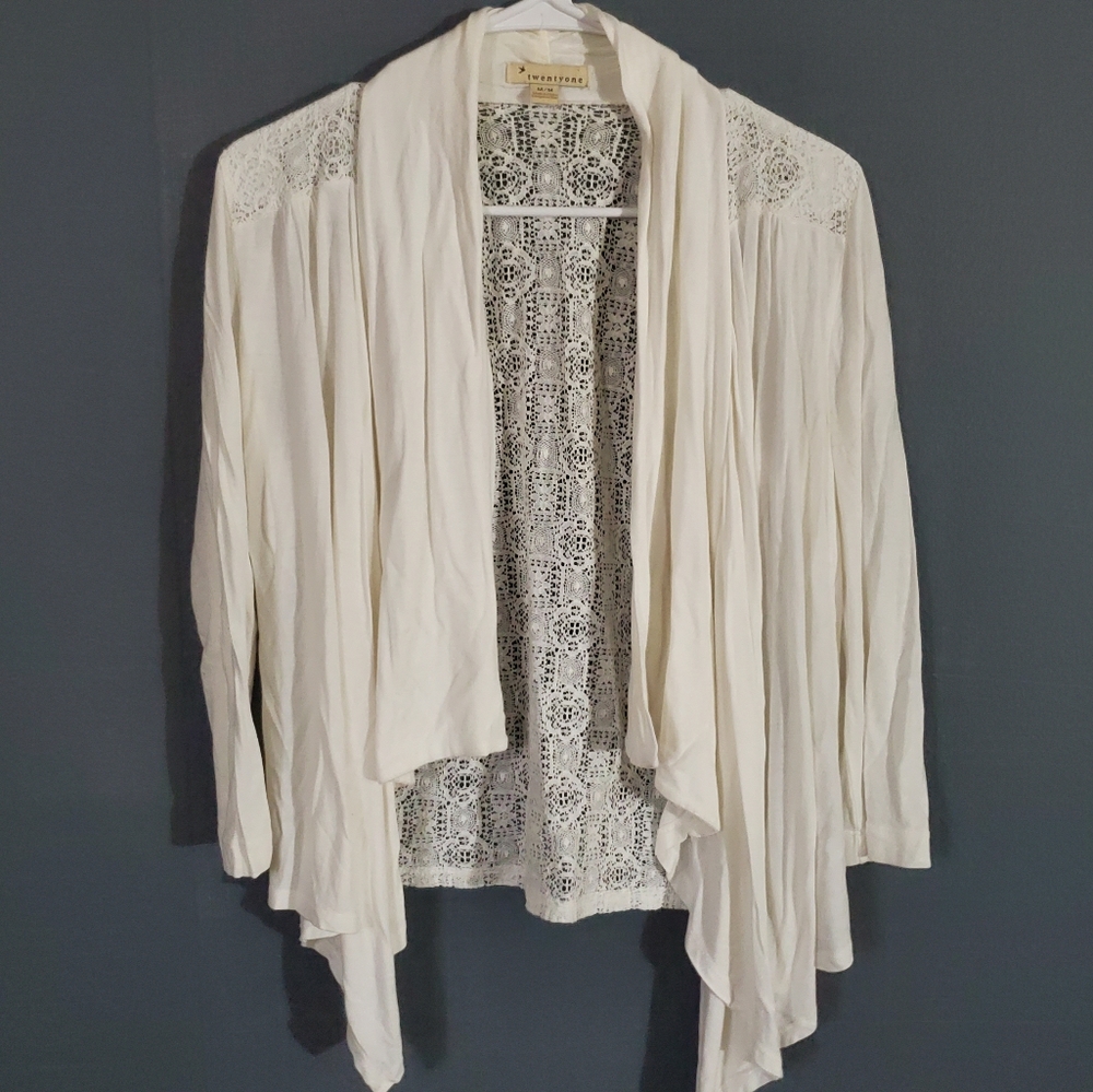 White Lace Cardigan